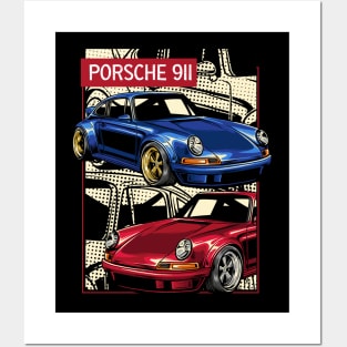 Porsche 911 Legendary Posters and Art